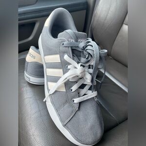 Adidas Casual Gray and Cream Sneakers